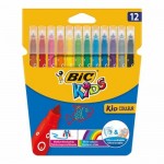 Flomasteriai BIC KID Couleur  Kids Couleur 12 spalvų rinkinys