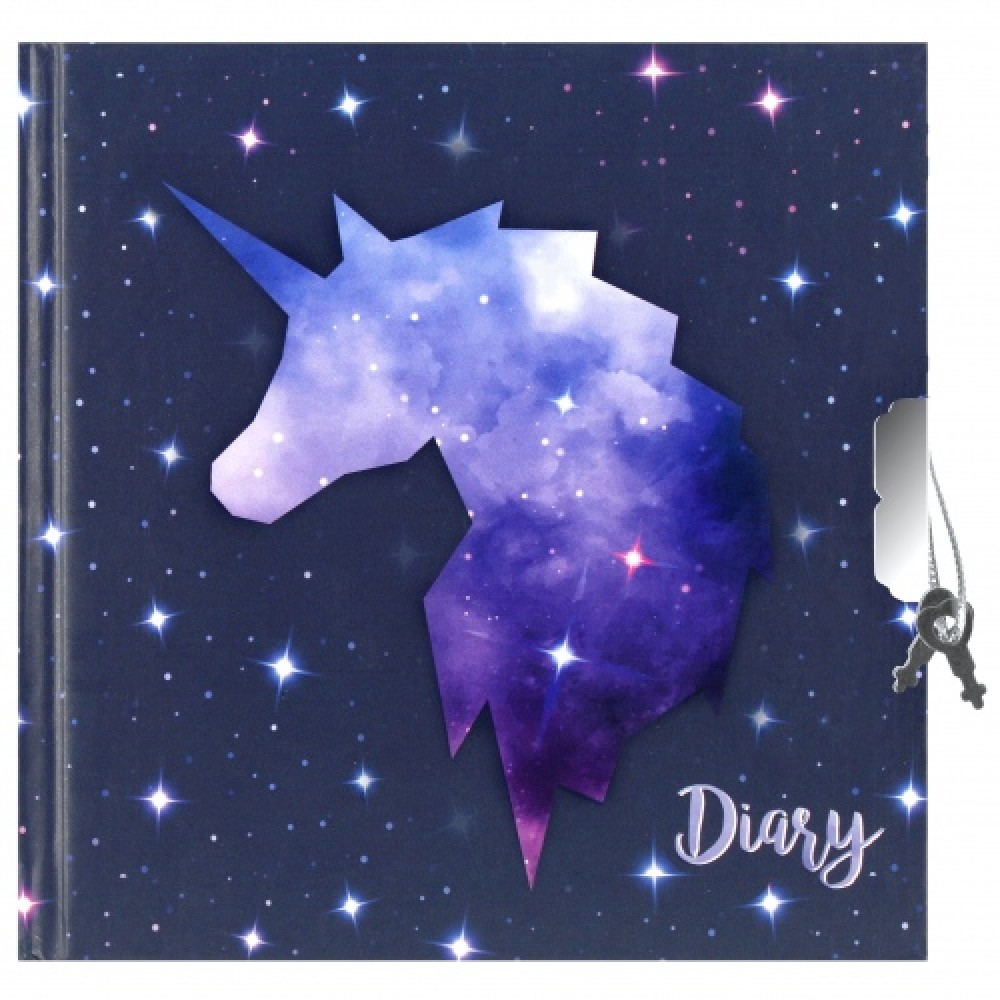 Dienoraštis su spinele Unicorn Galaxy 13,5 x 13,5 cm STARPAK