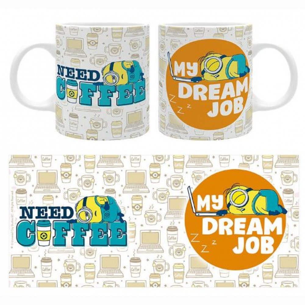MINIONS - Puodelis 320 ml - Happy Mix - MY DREAM JOB