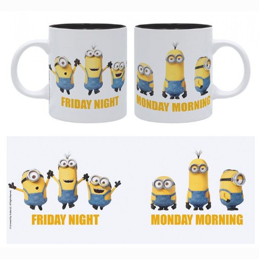 MINIONS - Puodelis - 320 ml - Friday vs Monday