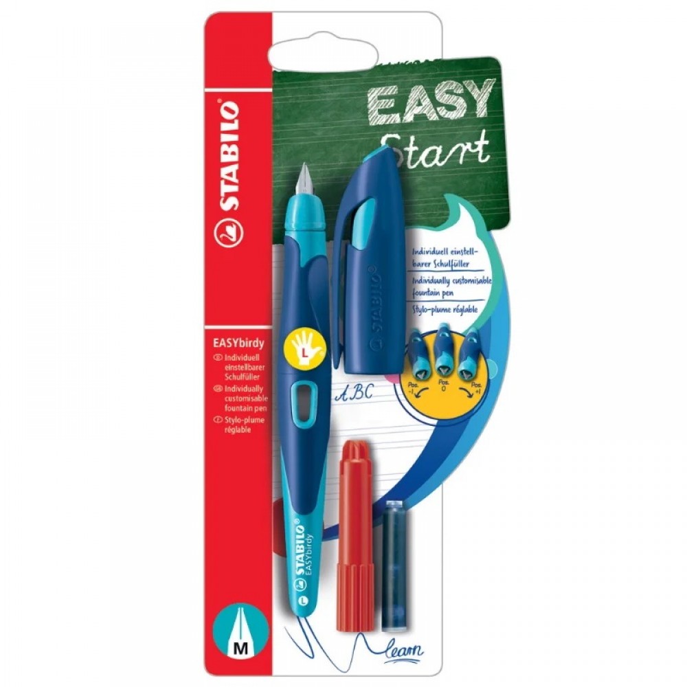 Plunksnakotis EASYbirdy L nib M midnight blue-azure