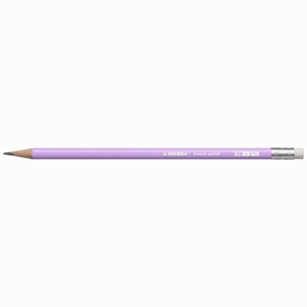 Pieštukas Swano pastel HB šv, alyvinė  su trintuku