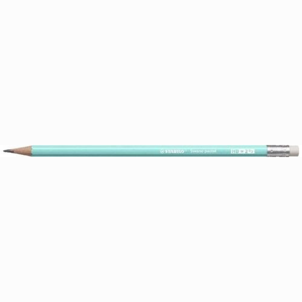 Pieštukas Swano pastel HB šv. mėlynos sp, su trintuku