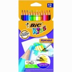 Akvareliniai pieštukai BIC 12 spalvų
