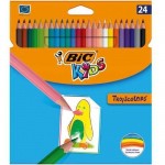 Spalvoti pieštukai TROPICOLOR 2, 24 spalvos