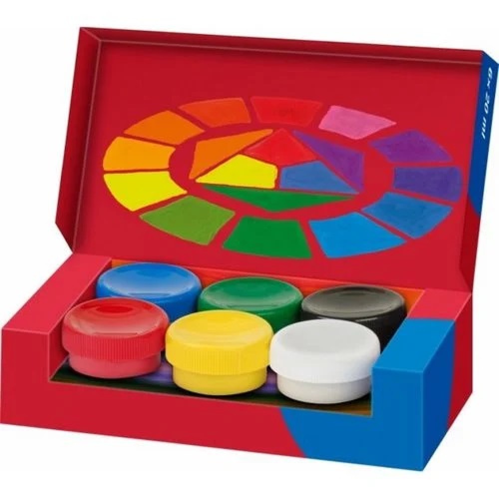 Guašas Faber-Castell, 20ml, 6 spalvų