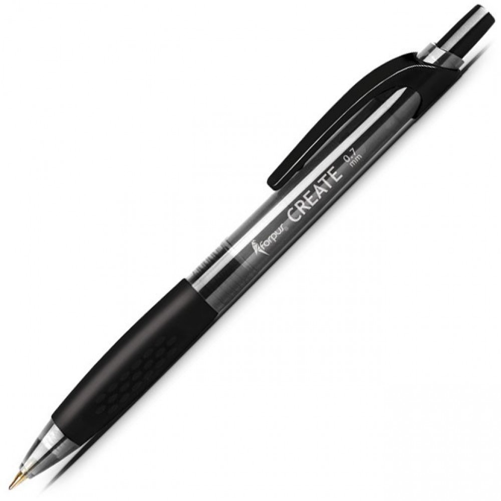 Gelinis rašiklis Forpus Create, 0.7mm, automat. juodos sp