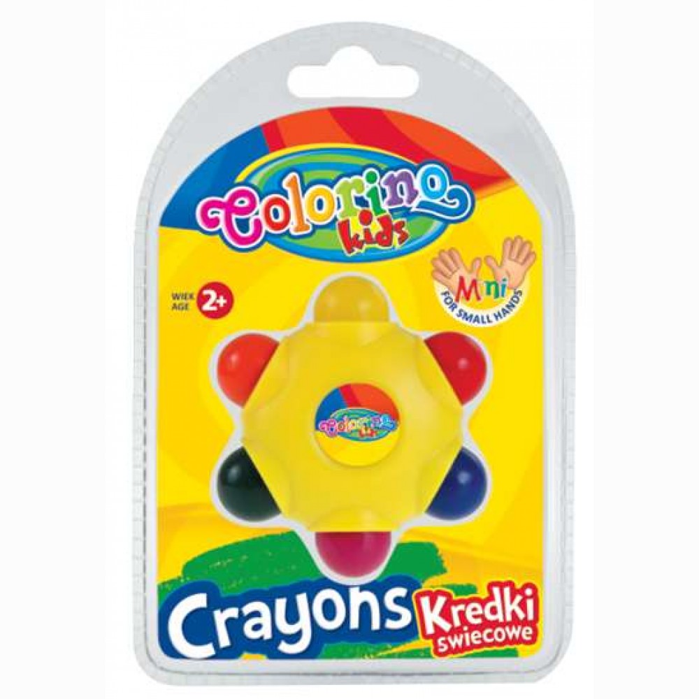 Vaškinės kreidelės STAR 6 spalvų Colorino Kids 2+