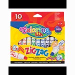 Flomasteriai COLORINO ZIG ZAG , 10 spalvų 