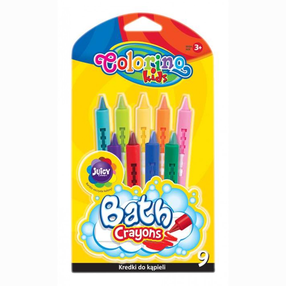 Kreidelės voniai COLORINO, 9 spalvos