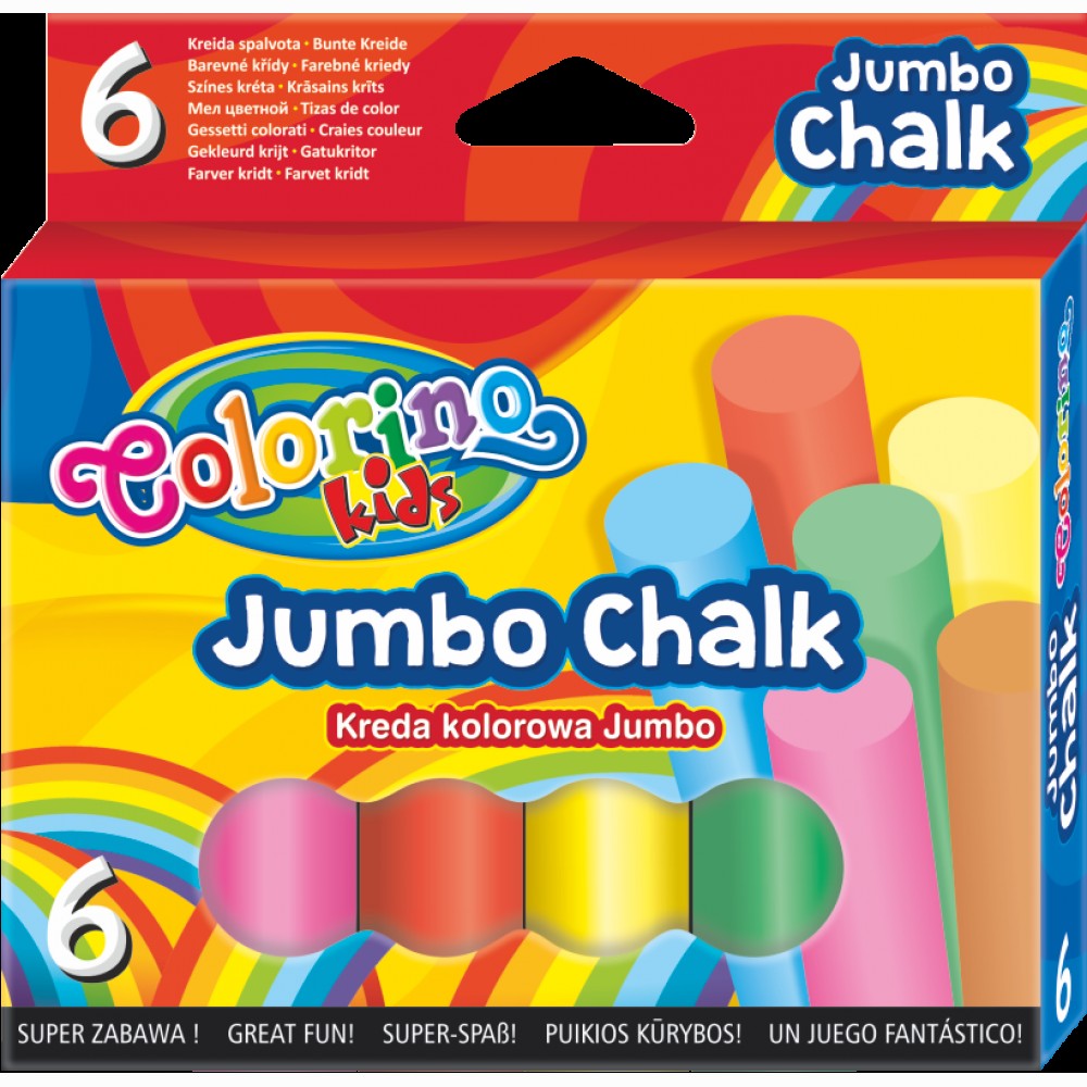 Kreida spalvota COLORINO JUMBO 6 spalvos ,