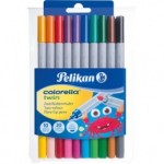 Flomasteriai dvispalviai 10vnt.=20sp. Pelikan 