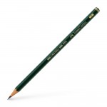 Pieštukas FABER CASTELL 9000, B, be trintuko, padrožtas