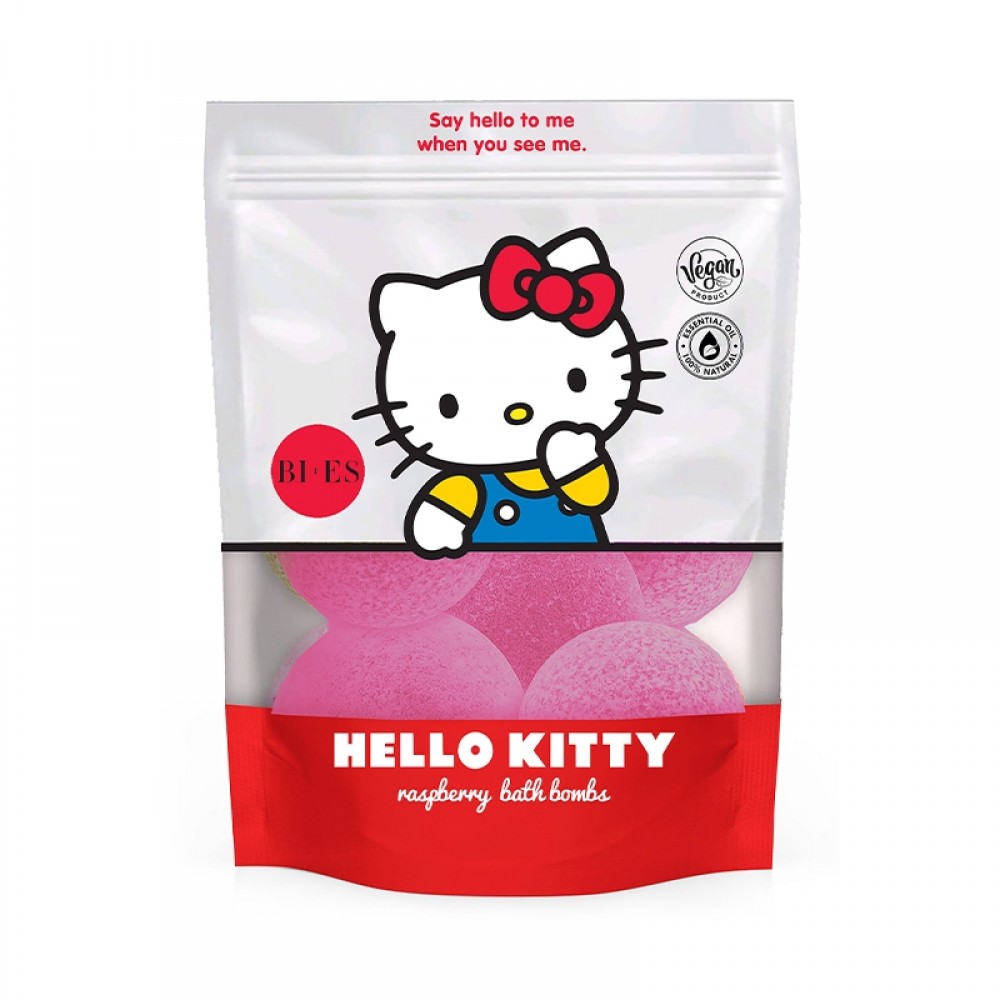 Vonios burbulas Hello Kitty aviečių aromato 55 g