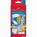 Spalvoti tribriauniai pieštukai FABER CASTELL, 20 spalvų