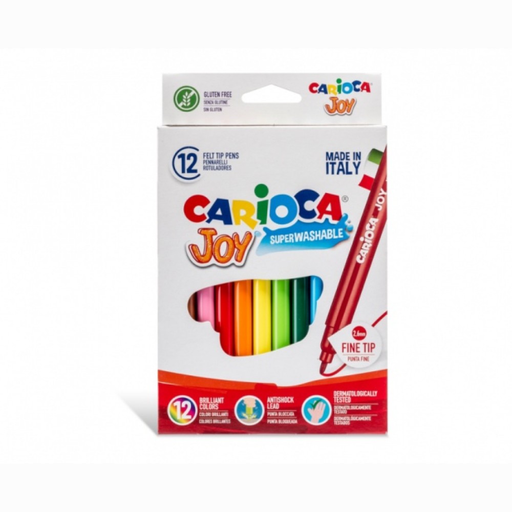 Flomasteriai 12sp.CARIOCA JOY DUO 376