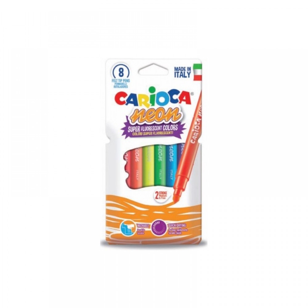 Flomasteriai 8 sp. NEON CARIOCA CAR42785 