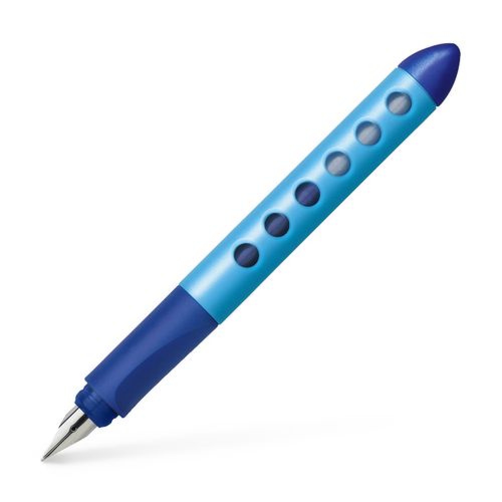 Plunksnakotis Faber Castell Scribolino kairiarankiams, mėlynas