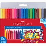 Flomasteriai FABER CASTELL GRIP, 20 spalvų 