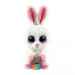 Pliušinis žaislas SUNDAY - white rabbit with basket reg
