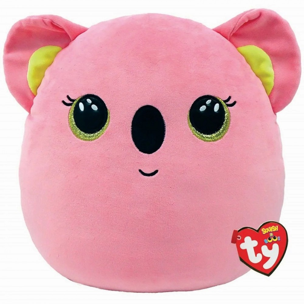 Pagalvėlė TY Squish a Boos  POPPY - pink koala squish 25cm