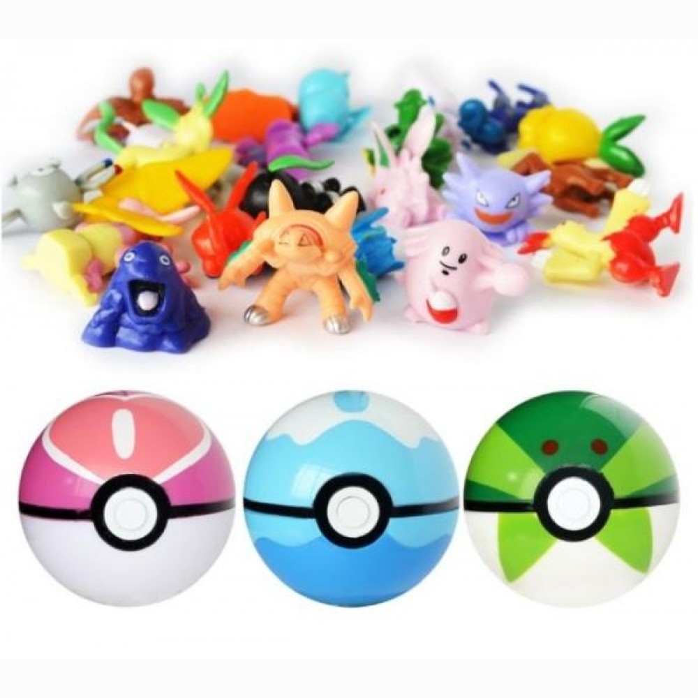 Pokemon kamuoliukas su figūrėle