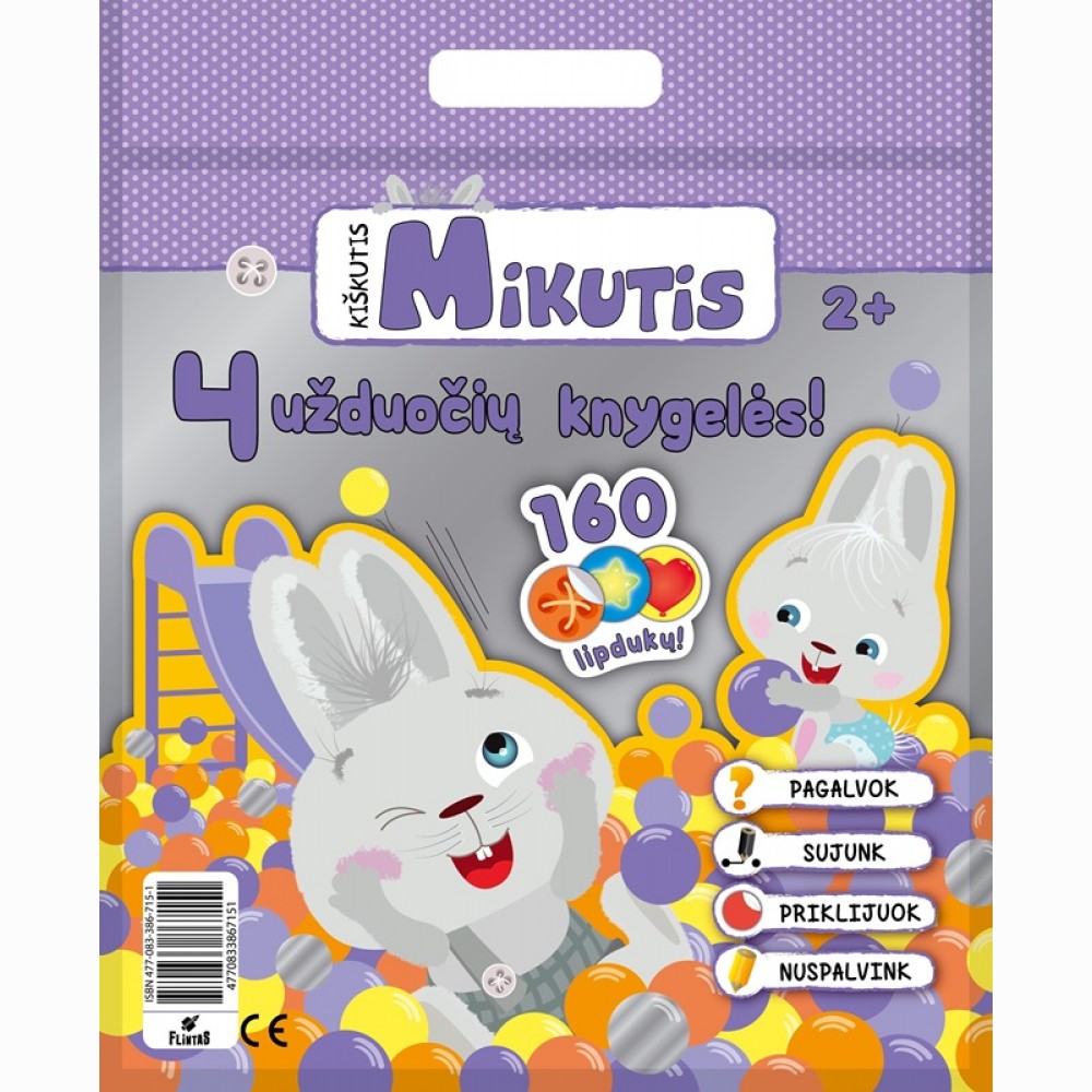 Kiškutis Mikutis. Violetinis  rinkinys