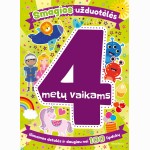Smagios užduotėlės 4 metų vaikams. Išimamos detalės ir daugiau nei 100 lipdukų