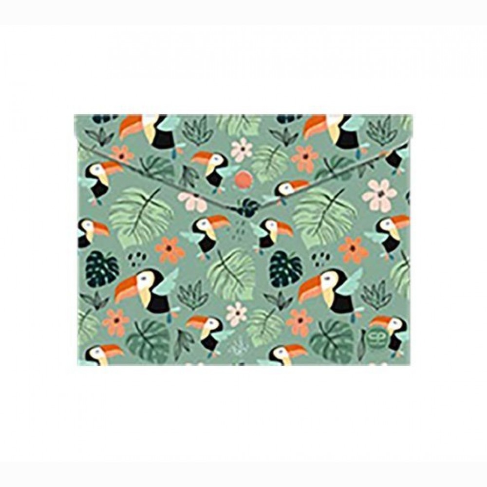 Aplankas-vokas Toucans, A4, su spaustuku