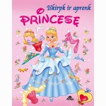 Iškirpk ir aprenk princesę (rožinė)