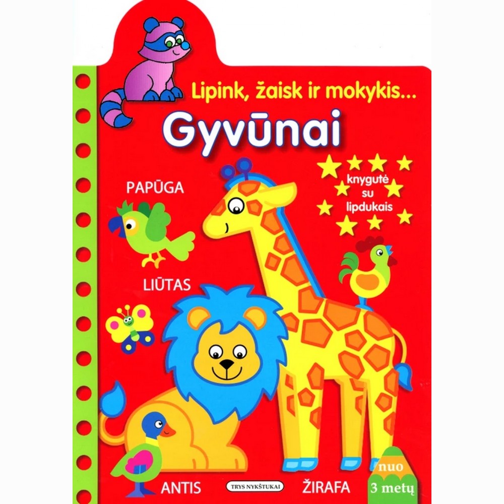 Gyvūnai. Lipink, žaisk ir mokykis...
