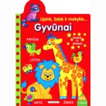 Gyvūnai. Lipink, žaisk ir mokykis...
