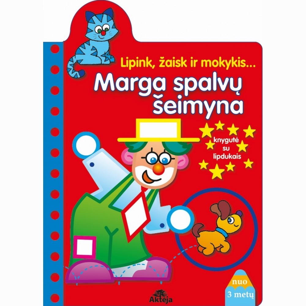 Marga spalvų šeimyna. Lipink, žaisk ir mokykis...