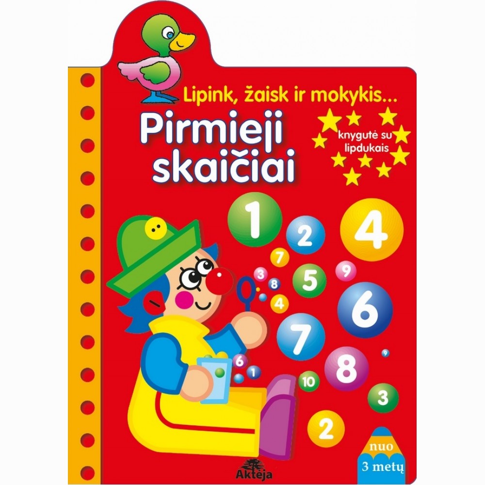 Pirmieji skaičiai. Lipink, žaisk ir mokykis...