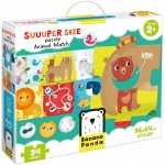 Lavinamoji dėlionė BANANAPANDA Suuuper Size Puzzle Animal Match 2+