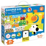 Lavinamoji dėlionė BANANAPANDA Suuuper Size Puzzle Farm Match Fun 2+