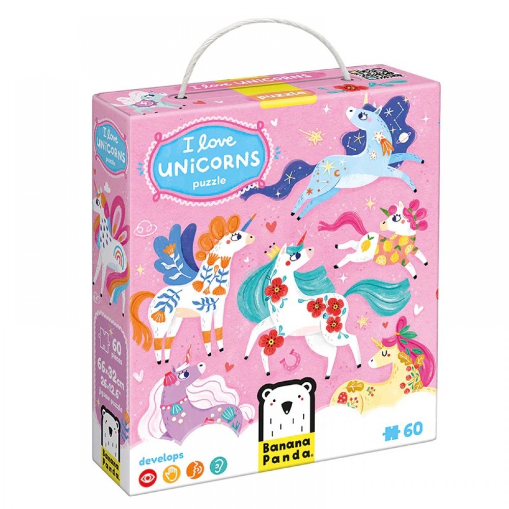 Dėlionė I Love Unicorns Puzzle 4+