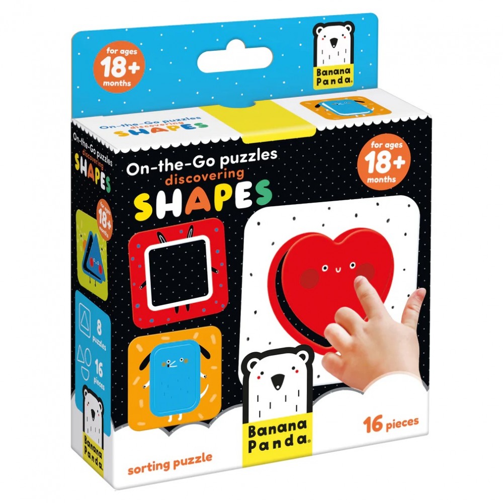 Lavinamasis žaidimas On-the-Go Puzzle Discovering Shapes 18m+