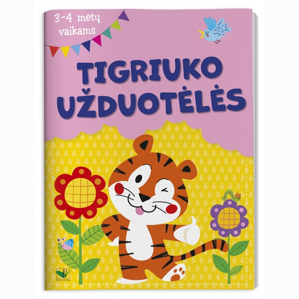 Tigriuko užduotėlės. 3-4 metų vaikams