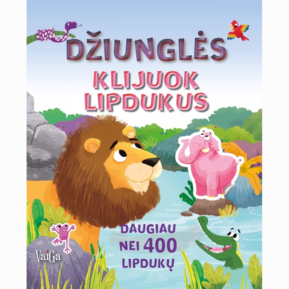 Džiunglės. Klijuok lipdukus
