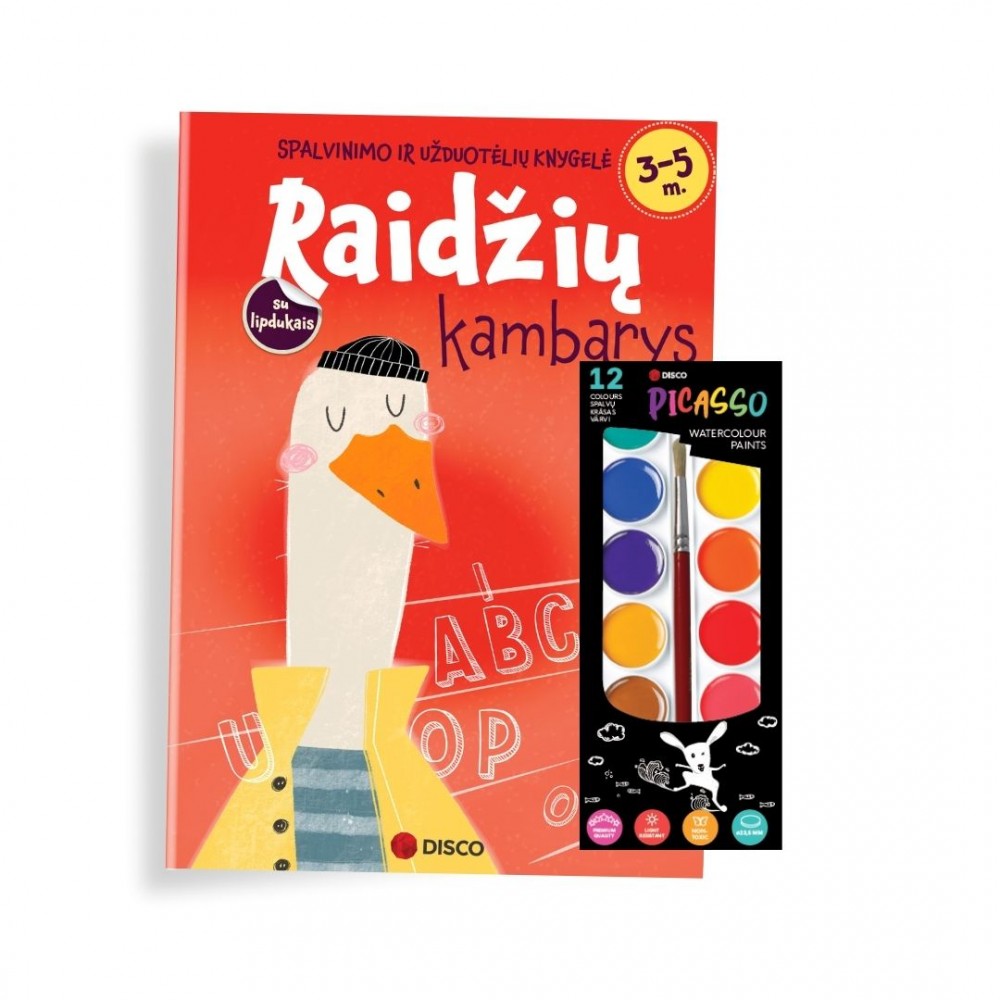 Užduočių knygelė Kambariai + akvarelė