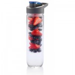Gertuvė XD COLLECTION, 800ml, su infuzoriumi, skaidrus tritano plastikas, su mėlynos sp. Dangteliu