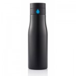 Gertuvė XD XCLUSIVE, 650ml, nerūdijančio plieno korpusas, fiksuojanti išgerto vandens kiekį, juodos