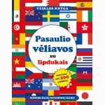 Pasaulio vėliavos. Su lipdukais
