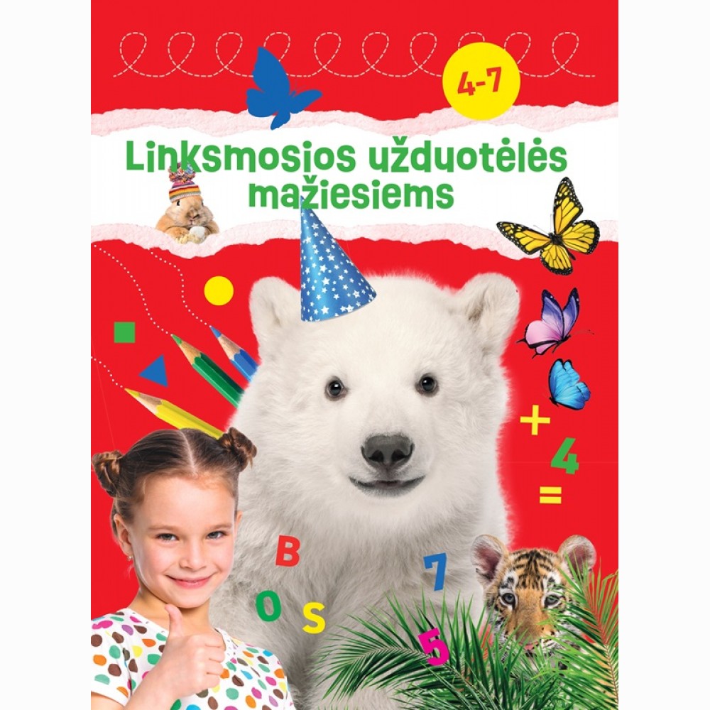 Linksmos užduotėlės mažiesiems (raudona)