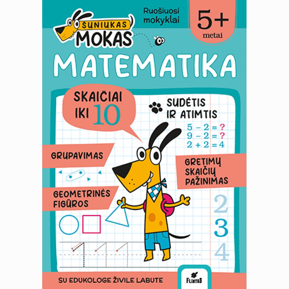 Šuniukas Mokas. Matematika nuo 5 m.