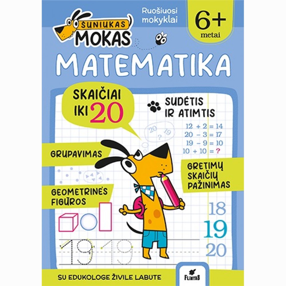 Šuniukas Mokas. Matematika nuo 6 m.