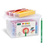 Spalvoti pieštukai PRIMO Jumbo mokyklinėje dėžutėje, šešiakampiai, 120 vnt., 12 spalvų
