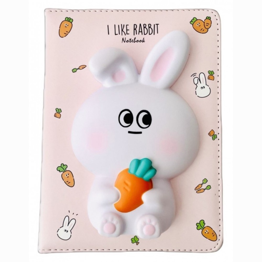 Užrašų knygelė Squishi Rabbit, 128 lapų