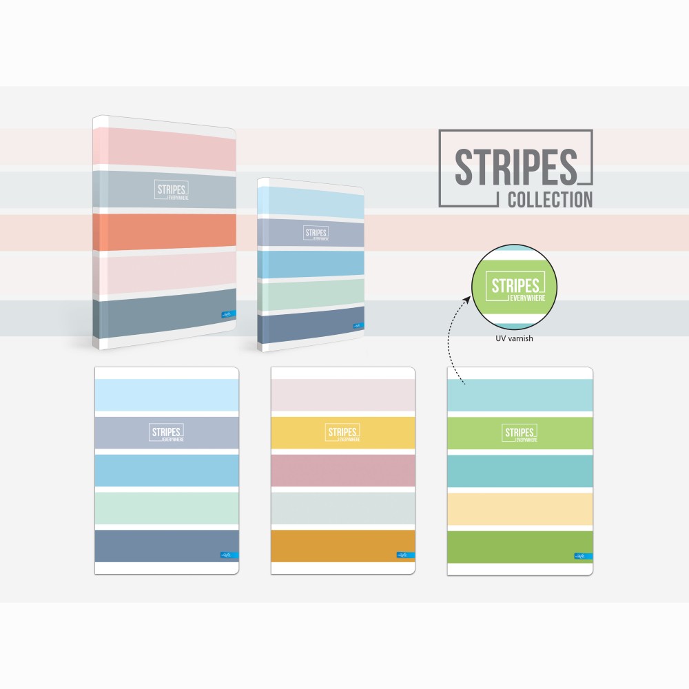 Sąsiuvinis(platus) A5 48lap 80g lang STRIPES
